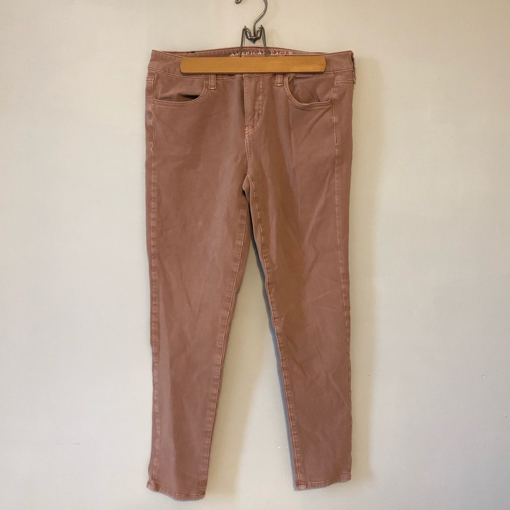 American Eagle pink jeggings size 10